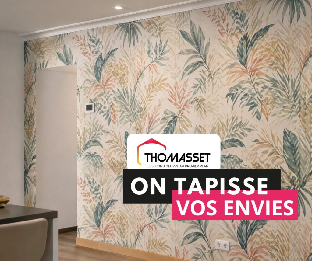POSE DE TAPISSERIE. Service de pose de tapisserie Thomasset dans la Drôme